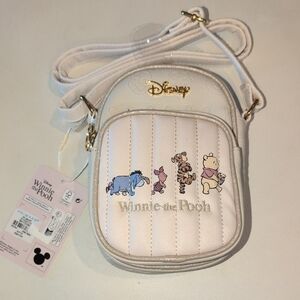 Primark Disney White Winnie the Pooh Crossbody Bag With Matching Pouch  NWT
